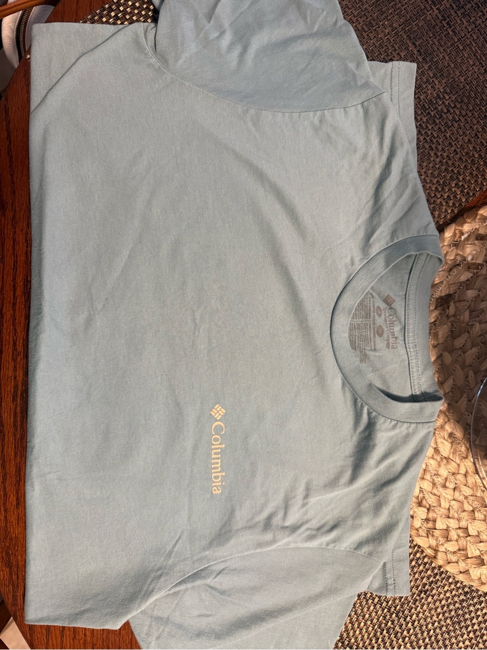 Columbia Light Blue Short Sleeve Logo Tee